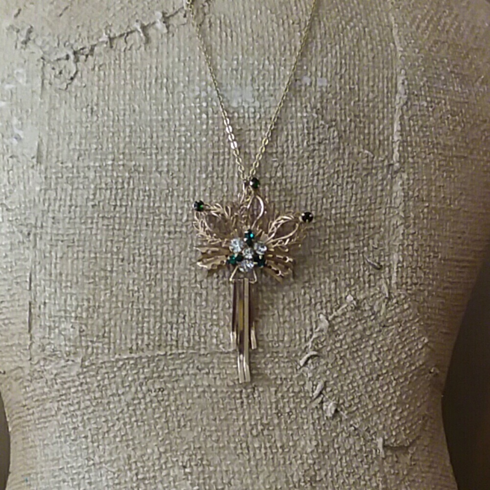 Vintage Scitarelli Gold Plated Pendant/ Pin